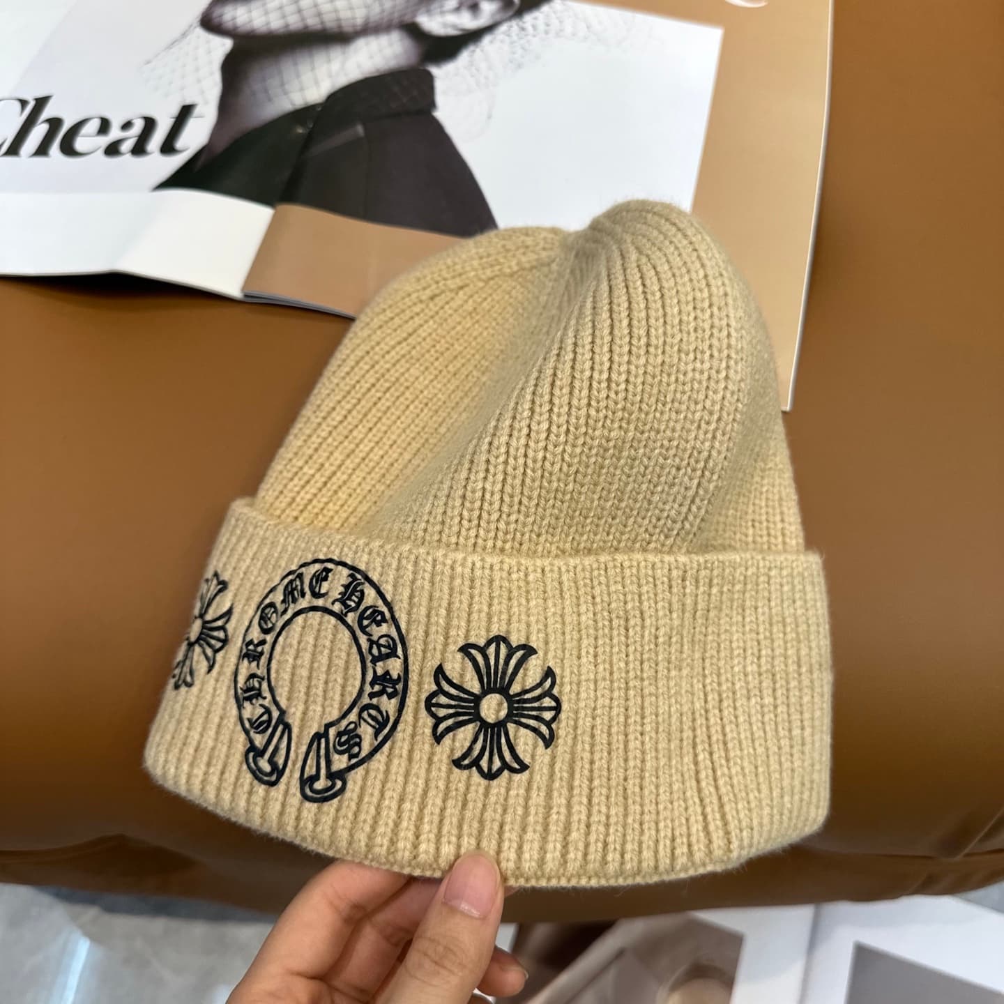 Bonnet de luxe tendance pour hommes et femmes, design classique, nouveau bonnet tricoté automne/hiver, chaud et confortable