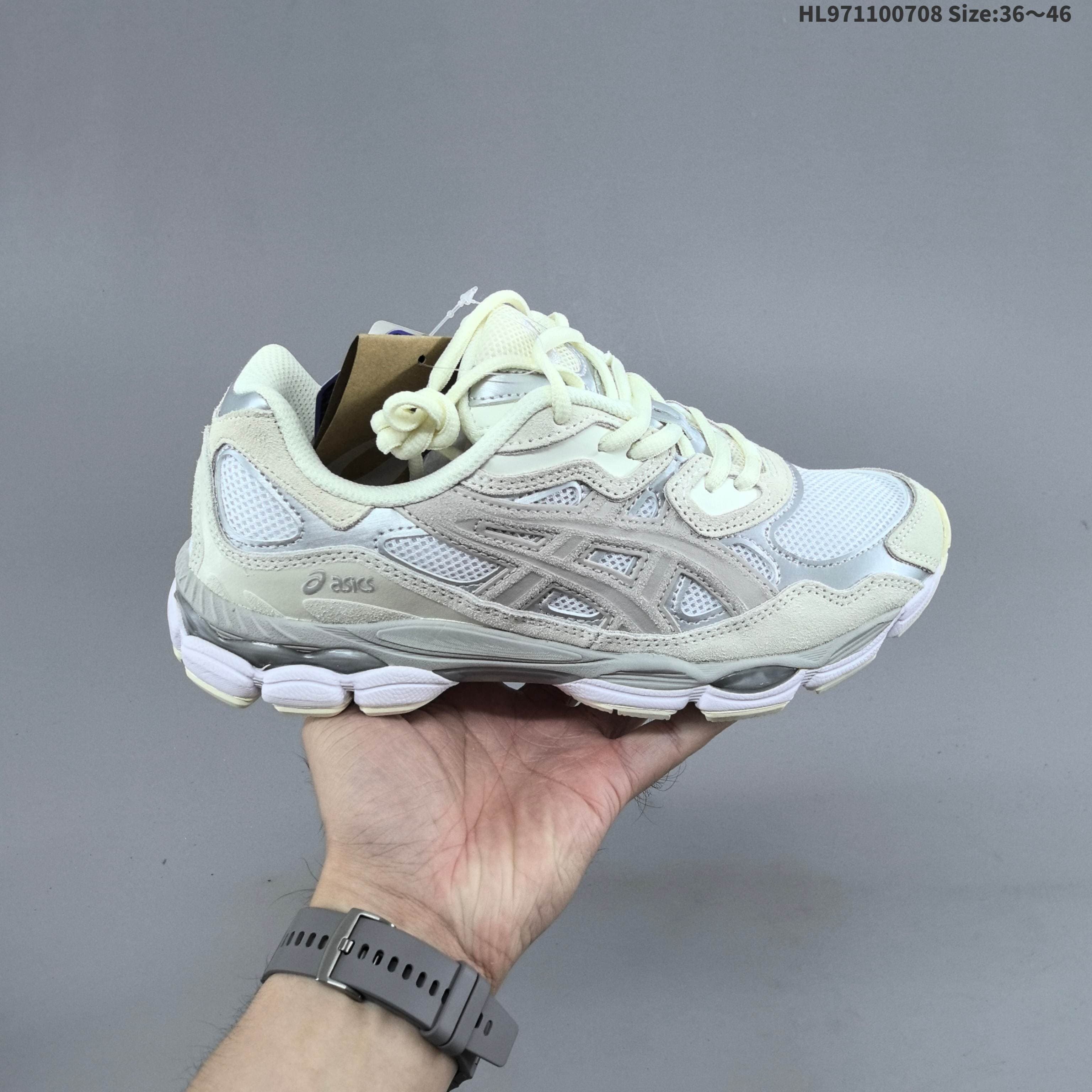 Chaussures de running Asics NYC Gels NYC Sneakers Cream Solar Power Pure Sier Outdoor Sneakers Sports Athleisure Trainers Fashion Daily Outfit