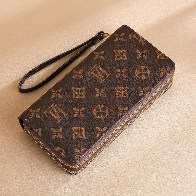 Women's wallet 2023 new long section girl's wallet fashion double zipper large capacity wallet ladies wallet