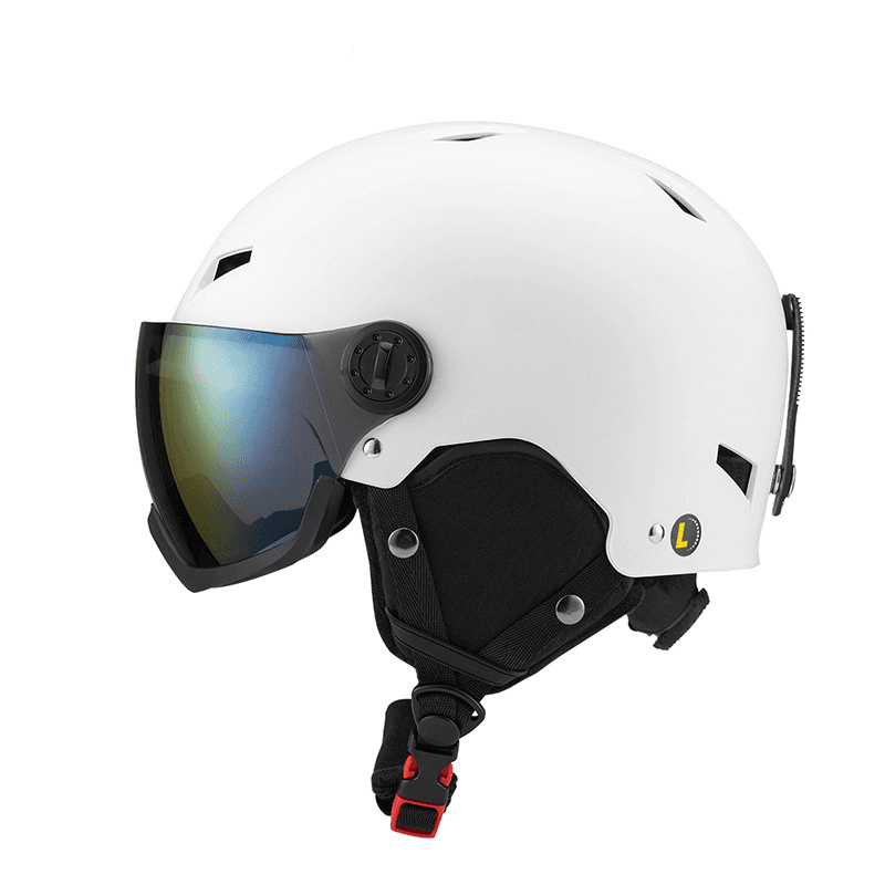Adult sports ski helmet outdoor windproof anti-fog lens safety ski helmet