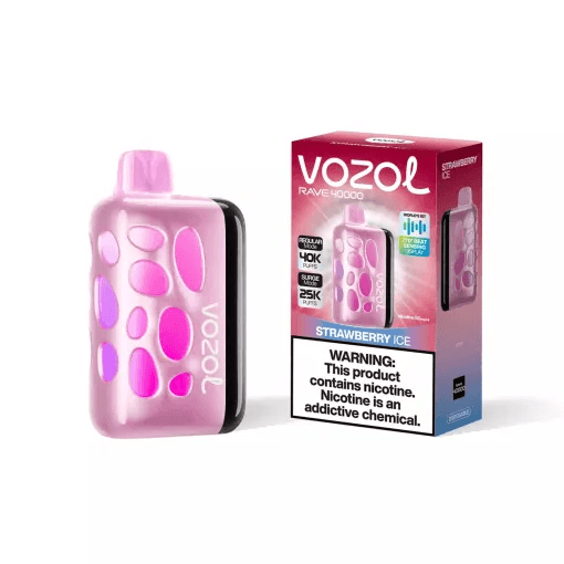 Entrepôt UE Vozol Rave 40000 Vape jetable Puff 40k Cigarette électronique Contrôle du flux d'air Vape Pakete Ice Fruit Combos 1 PCS