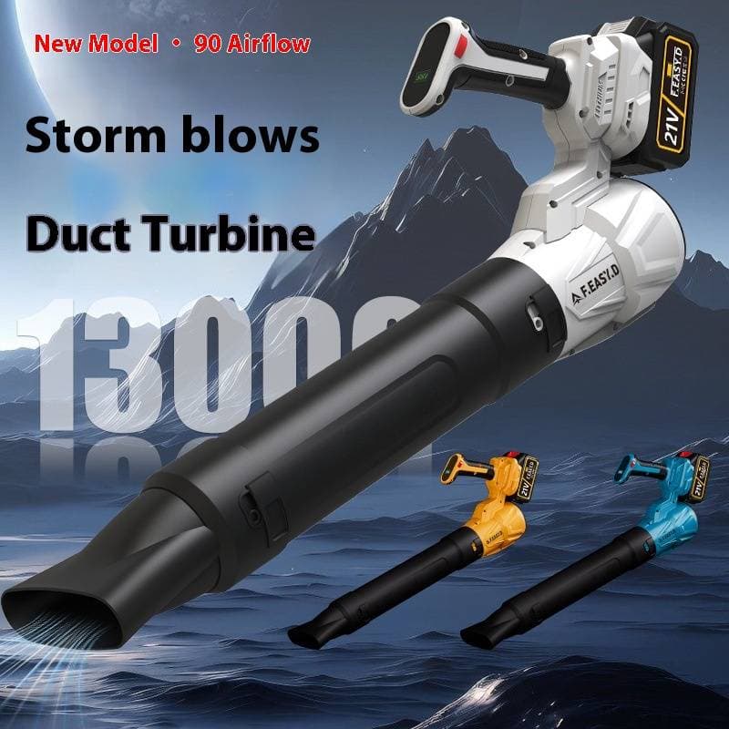 Cordless Lithium-Ion Leaf Blower - Powerful 21V Battery-Powered Garden Blower For Dust, Leaves & Snow, Lightweight & Quiet, 10-30 Min Runtime​