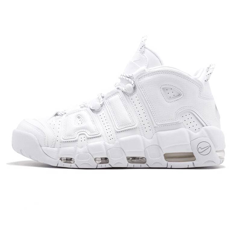 Chaussures de basket-ball Hommes Nikes Airs More Uptempo 96 Total Scottie Pippen Blanc Varsity Rouge Vert Multi Noir Bulls Université Bleu Femmes Ba