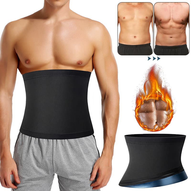 sweat belt men's fitness exercise sweat running yoga sweat waist trainer waist and abdomen belt