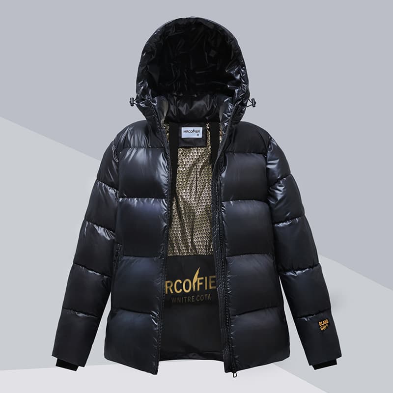 Women's Clothing five grid hooded down cotton coat new short winter clothes for men and women, loose and fashionable thickened cotton padded jacket