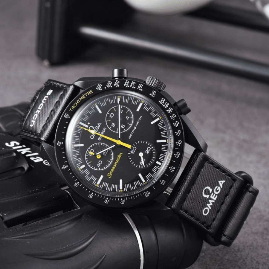 Omega hommes Swatch planète série Sport mode lune mercure tendance affaires Quartz bracelet en nylon montres