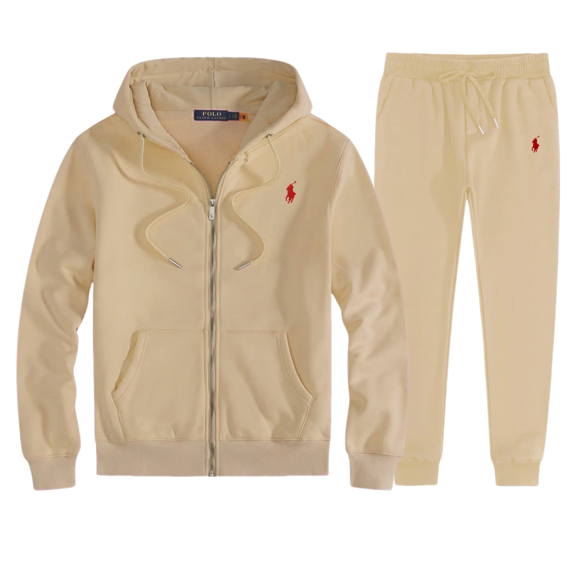 Sweat à capuche brodé Laf RL pour homme et femme, ensemble veste à capuche et pantalon, style décontracté, printemps-automne