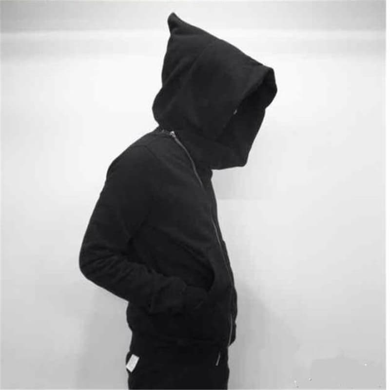 New Ro Hoodies Men zipper Cardigan haruku black sweatshirts hip hop swag Rick Casual Sweatshirt Oversized Hoodies