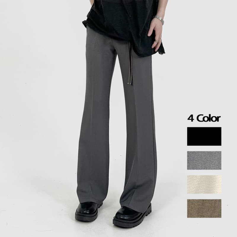 1 4 Colors High-End Slim Fit Flared Cleanfit Men's Straight Draped Trousers American Style Suit Casual Pants