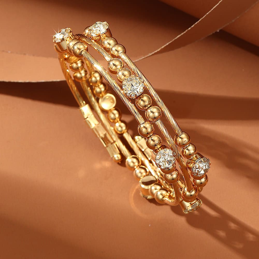 Retro temperament personality diamond multi layer bracelet fashion bracelet trendy hand jewelry