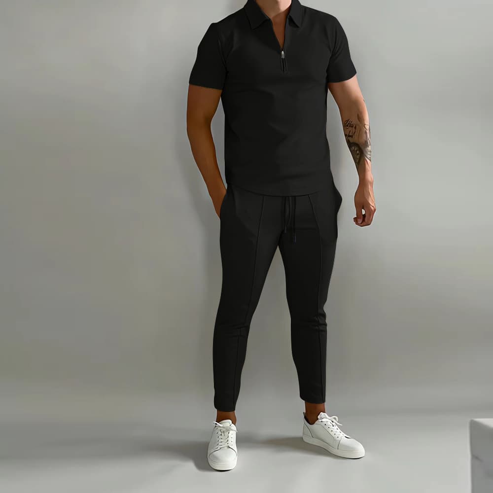 European And American Summer Men's Fashion Youth Leisure Sports Set