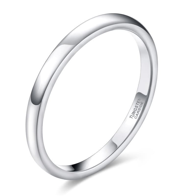 Hot sales Women's Somen 2mm, fine tungsten carbide ring, 4 colors, S rose gold, silver, women's simple wedding ring