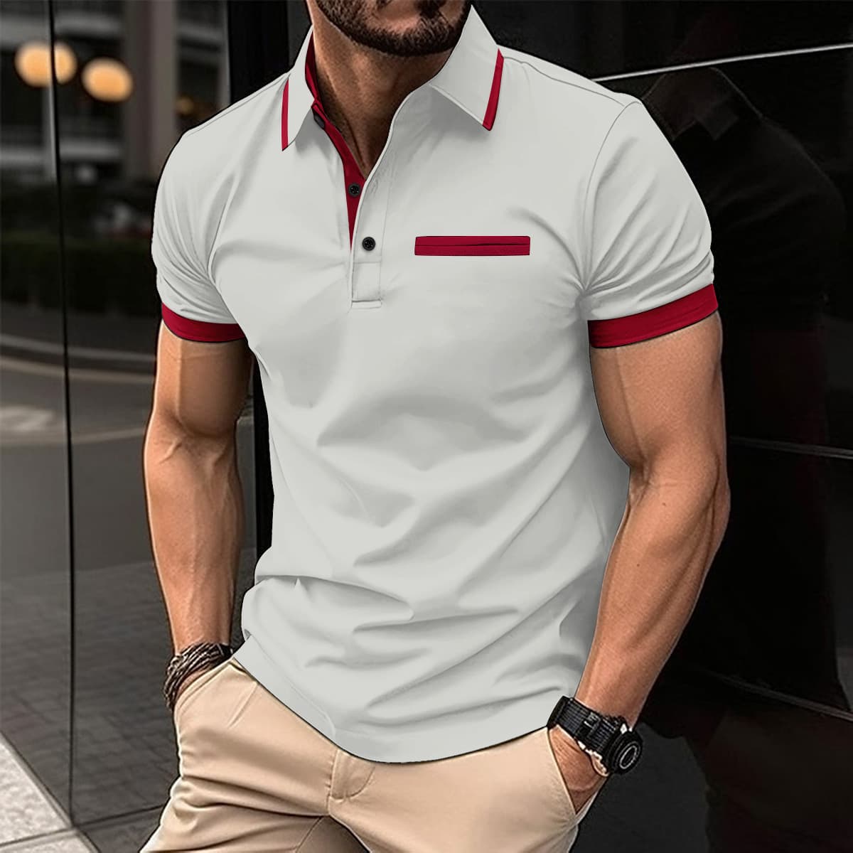 2024 Summer New Men's Short Sleeve Polo