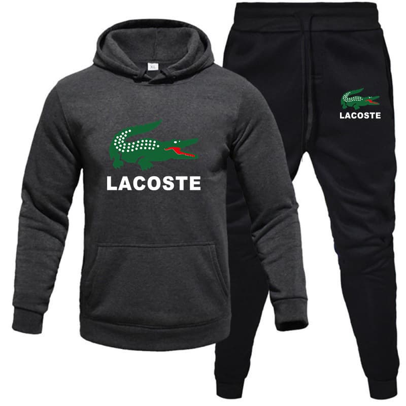 2024 Nouvel ensemble de sport imprimé pour hommes Mode sweat à capuche + pantalon de sport pour hommes Sweat à capuche deux pièces Ensemble de lo