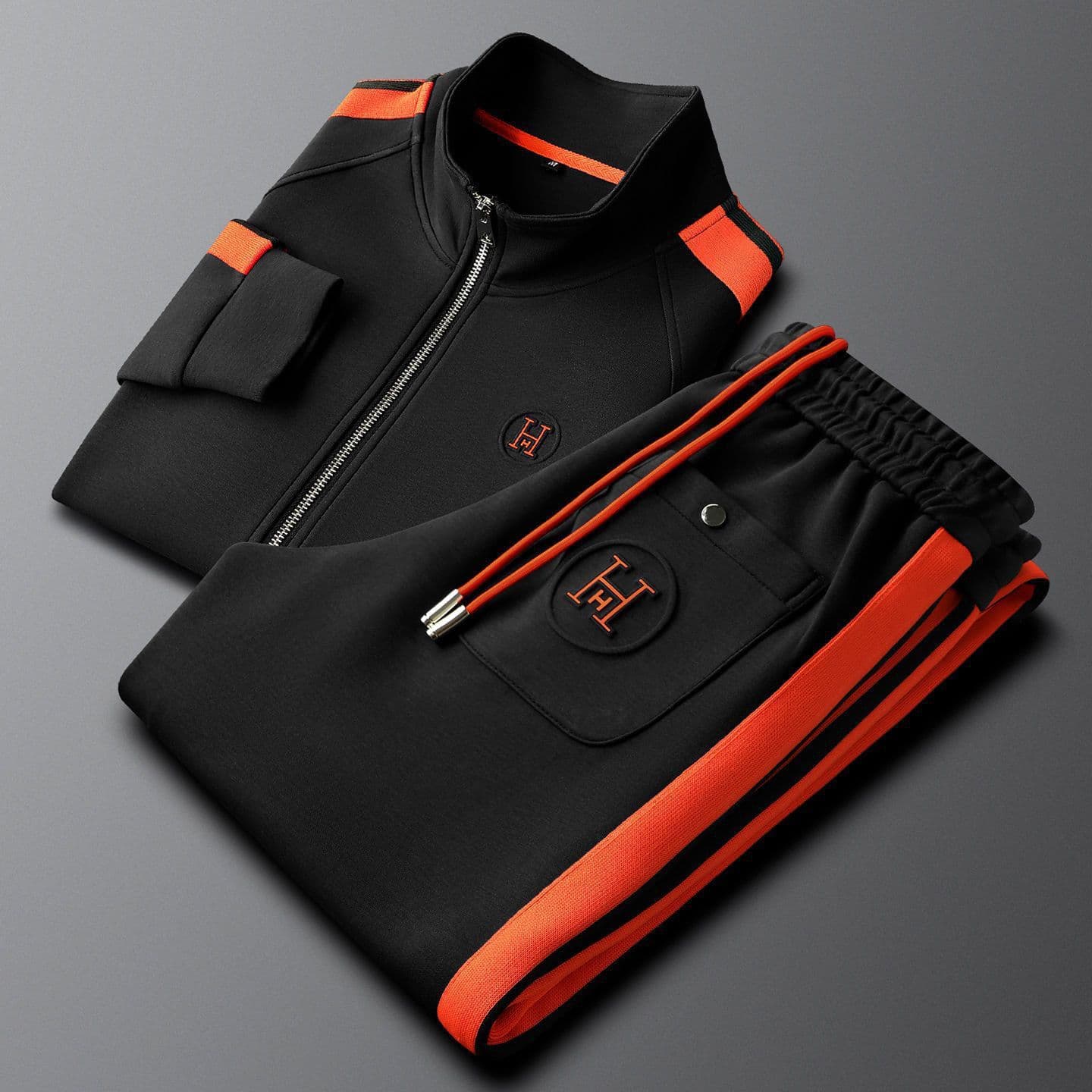 Ensemble deux pièces brodé, veste printemps-automne, luxe, tissu épais, texture décontractée, style simple et élégant, nouveau costume pour ho