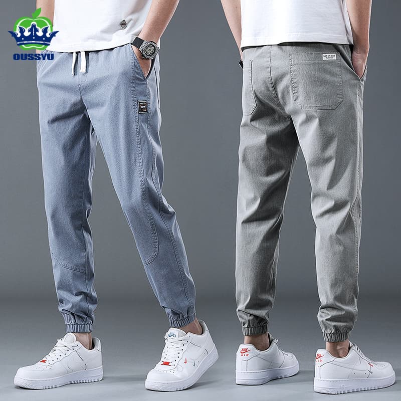 2023 Spring Summer Cotton Jogger Pant Men Pants Haruku Cargo Jeans Casual Harem Denim Korean Hip Hop Sweatpants Male