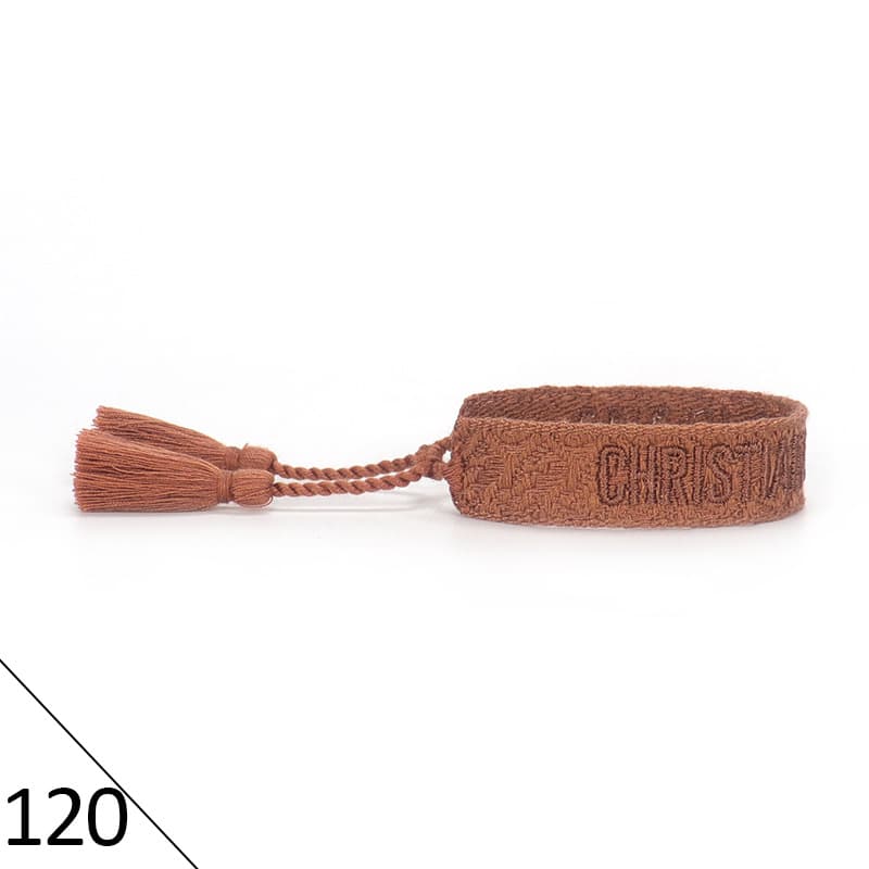 Bracelet unisexe tendance avec lettres tressées