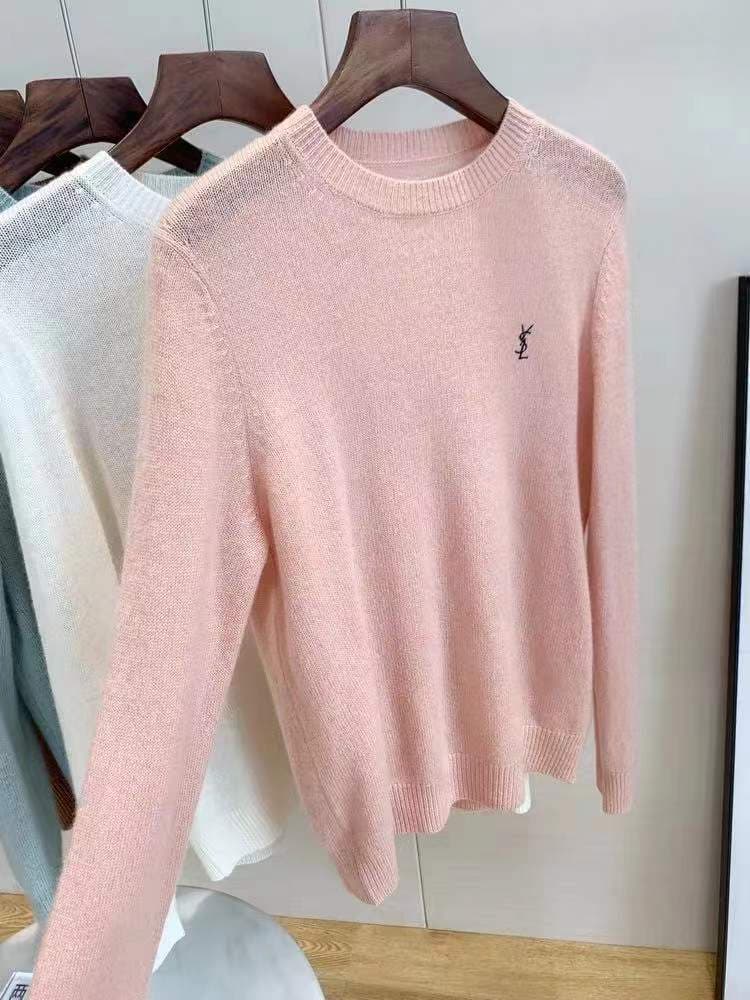 Pull tricoté col rond, style décontracté, slim, cardigan rose, grande taille, tendance printemps 2022
