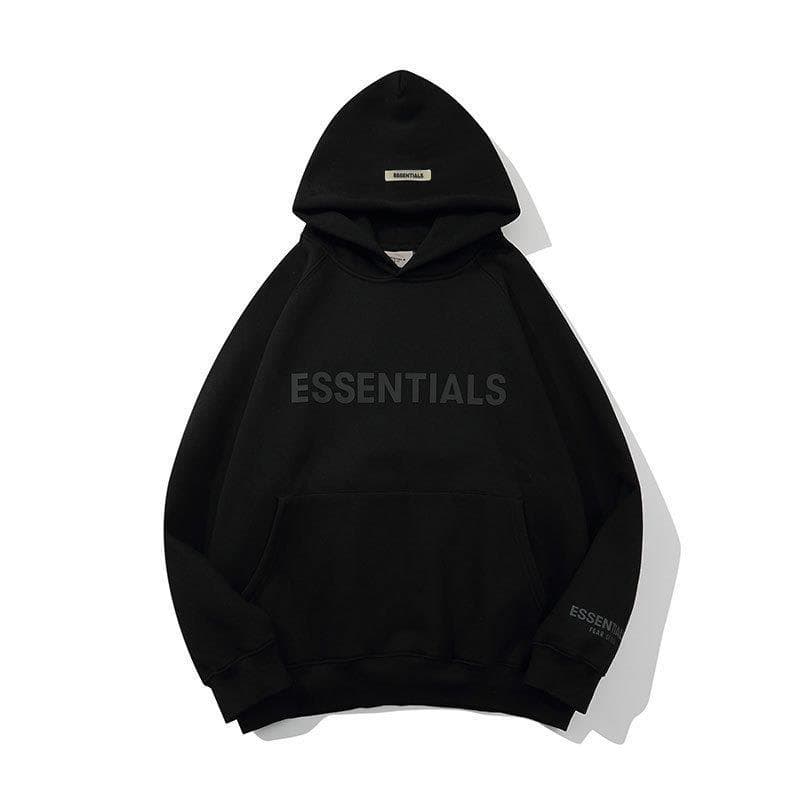 Trendy Brand Double Line Essentials Trendy New Chest Letter Pressé Adhésif Sweat à Capuche Tendance