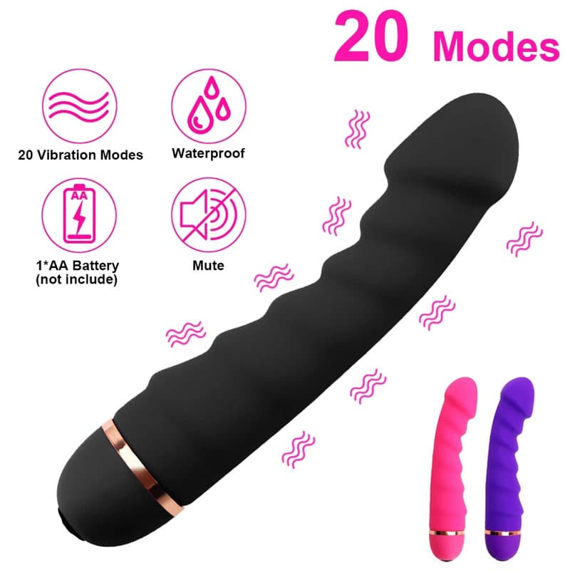 Modes Vibrator 20 Sex Toys For Women Soft Silicone Dildo Strong G Spot Vibrator Realistic Masturba