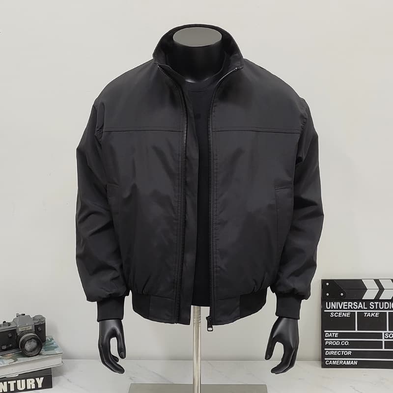 Retro Stand Up Collar Flying Jacket, Men's And Women's Trendy Brand, Loose And Versatile, Inner Pocket Baseball Jacket