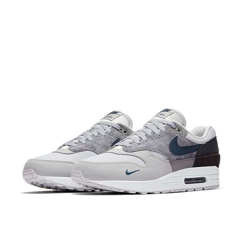 Baskets Air MaxS 1 87 Designer, chaussures de running pour hommes et femmes, bleu universitaire, pack City, Parra Live Together, bleu marine nuit, ro