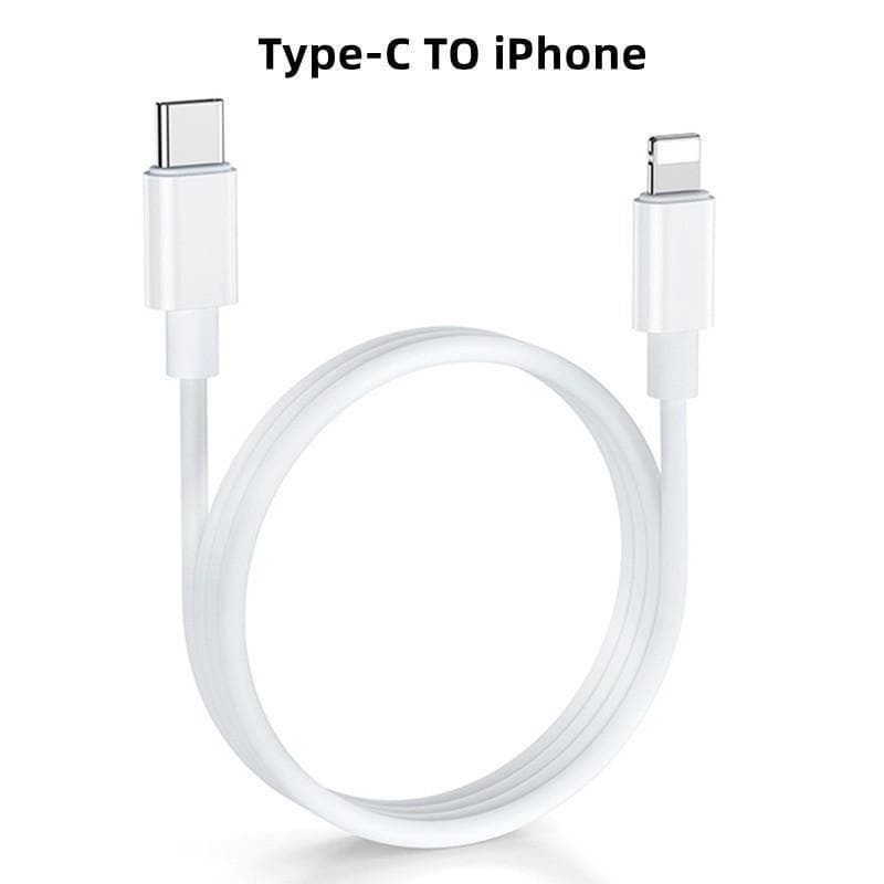 Câble de charge rapide PD 66 W Type C vers câble IOS pour chargeur iPhone et Type C vers Type C Charge rapide pour téléphone portable Huawei Sams