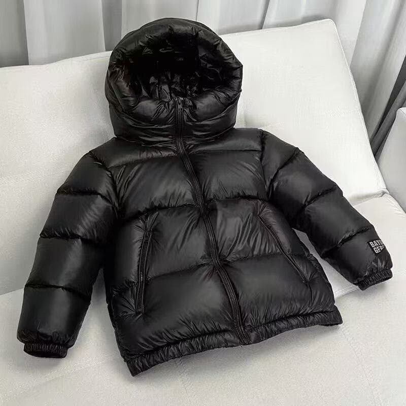 Kids' Graphene-Heated Winter Coat - Black & Gold Insulated Puffer Jacket For Boys & Girls (120-170cm)​