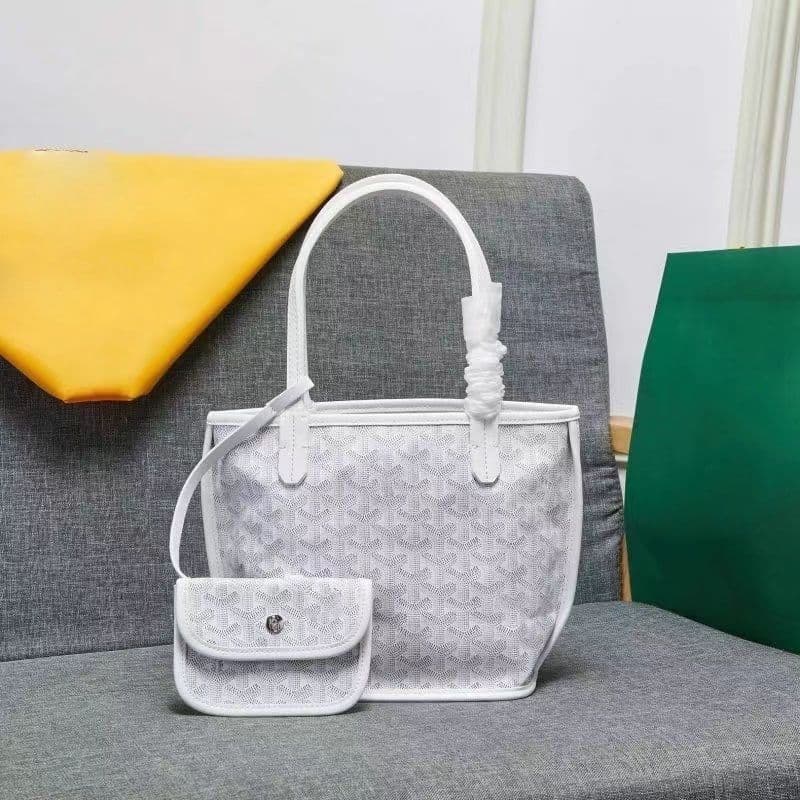Sac cabas double face 2026 avec doublure intérieure, petit sac de rangement à motif pied-de-poule pour le shopping