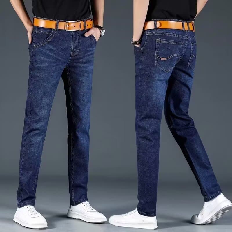 ​Lightweight Straight-Leg Jeans For Men – Spring/Summer Work & Casual Stretch Denim (28-40)