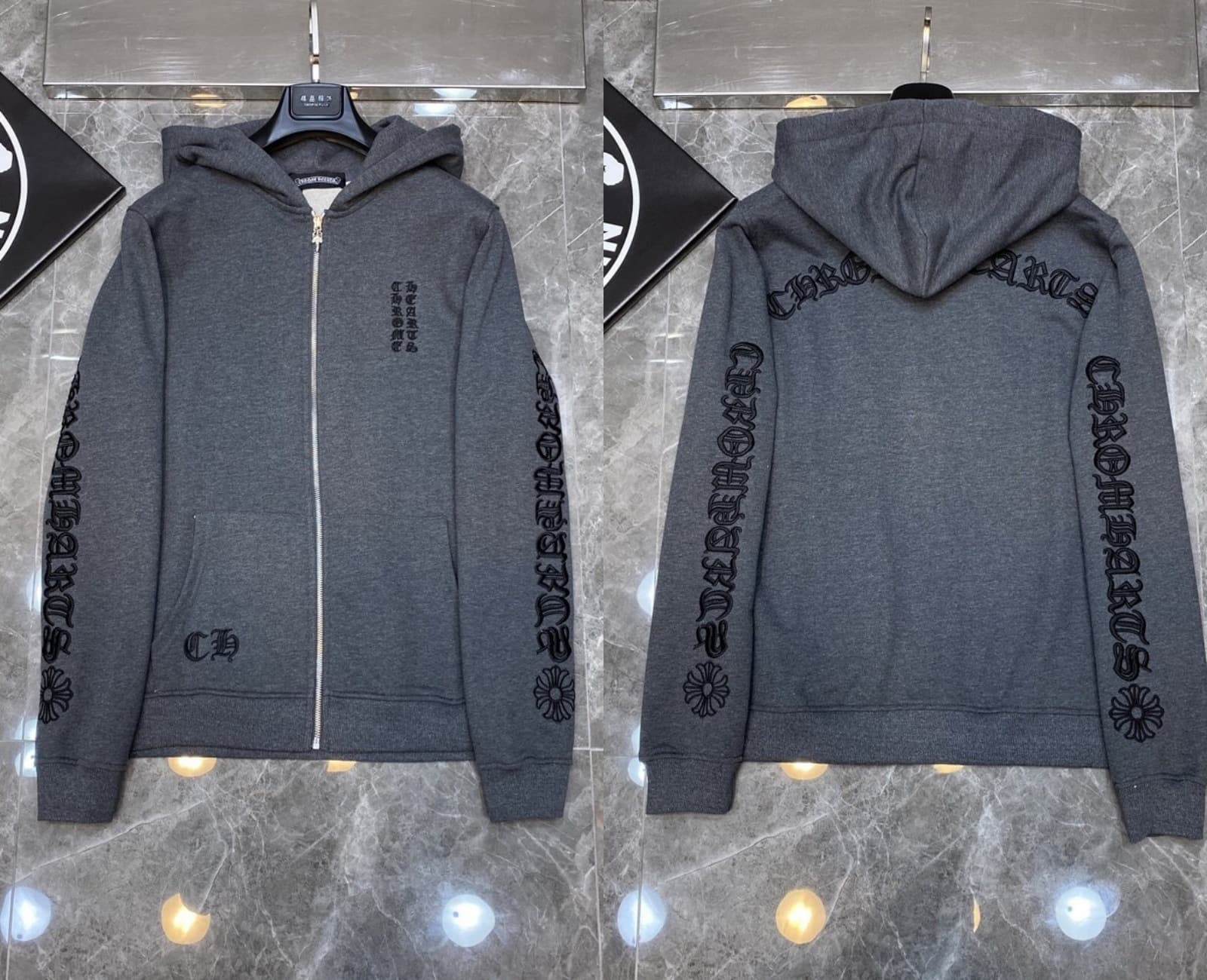 Sweat à capuche Chrome Hearts Cross, version correcte 25ss, polyvalent et tendance, vente en gros
