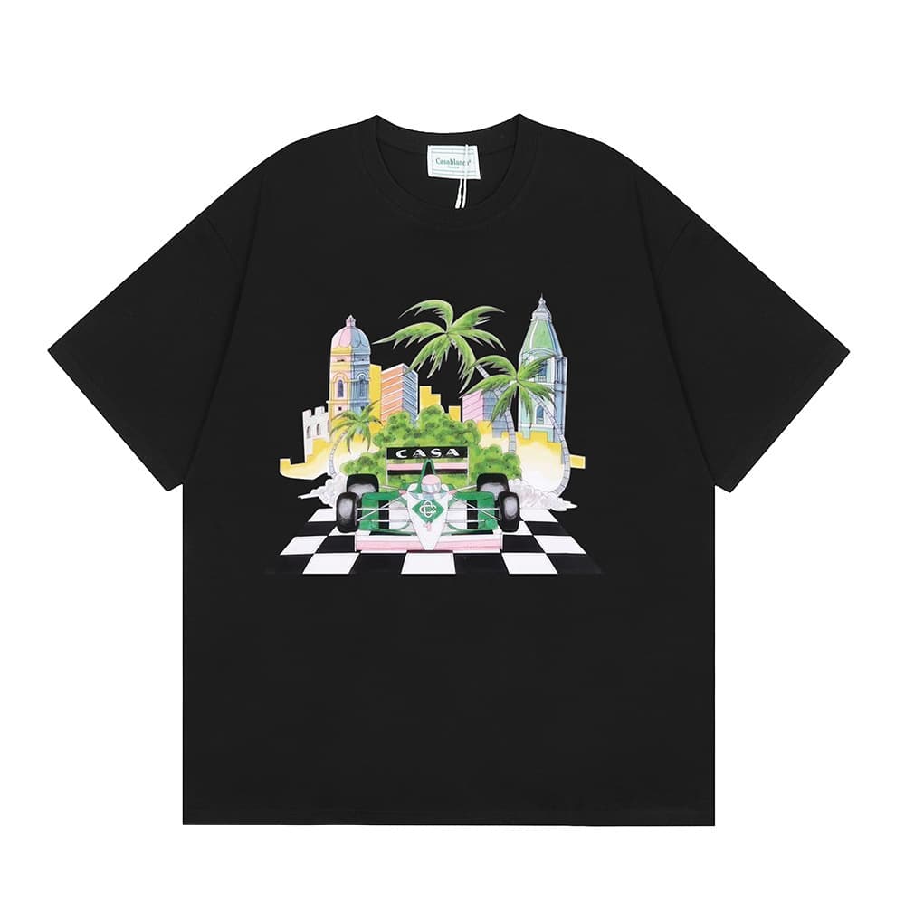 T-shirt ample à manches courtes pour hommes et femmes, imprimé printemps et été