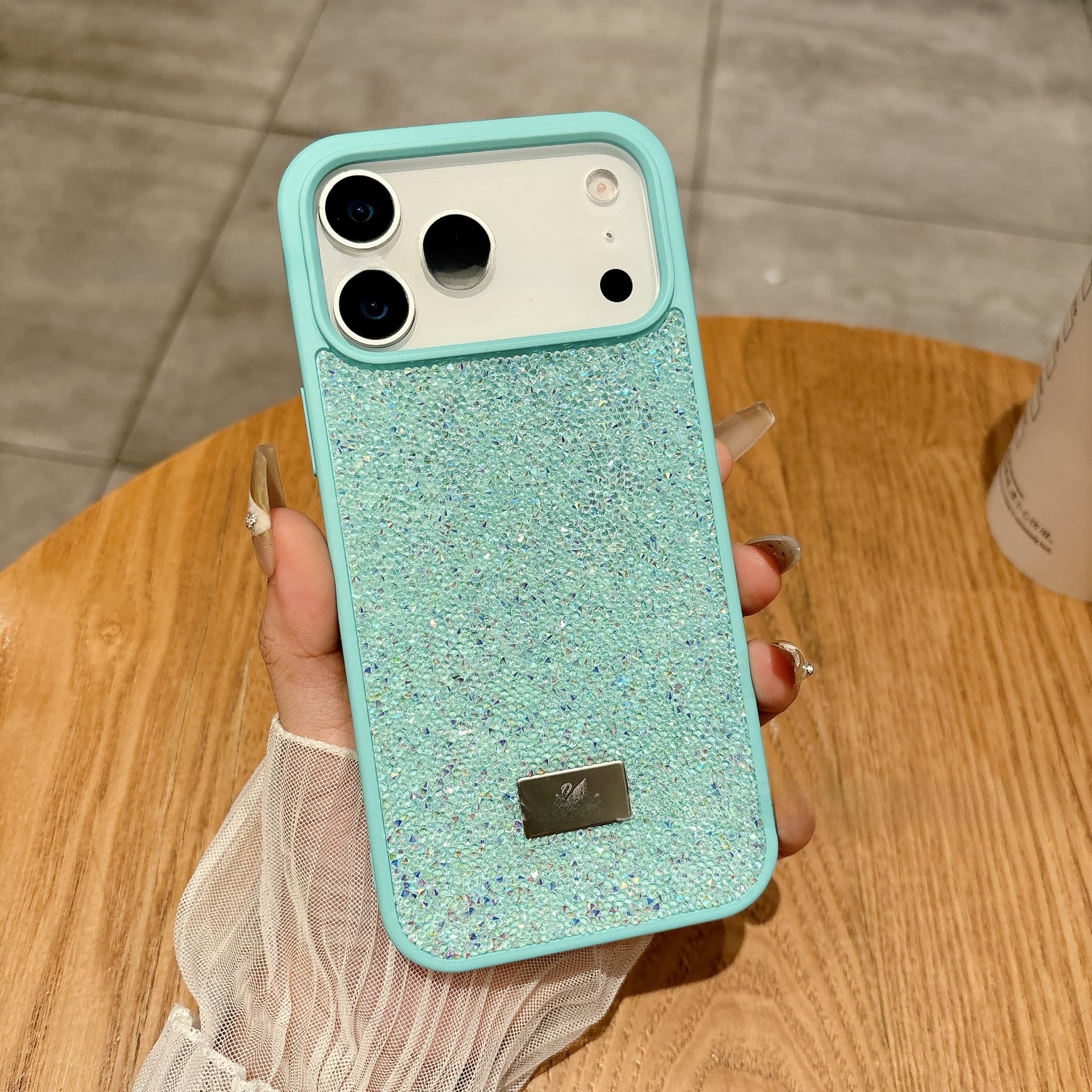 Étui de protection de luxe orné de strass pour iPhone Pro Max, best-seller international haut de gamme Apple, étui pliable de luxe pour téléphon