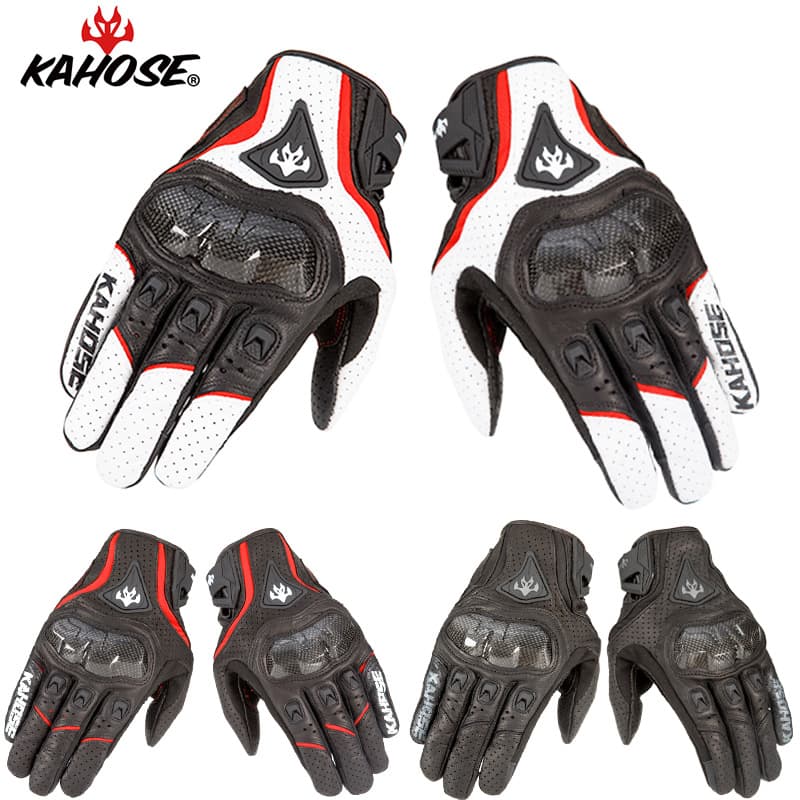 Cycling Gloves Sheepskin Touch Screen Motorcycle Gloves