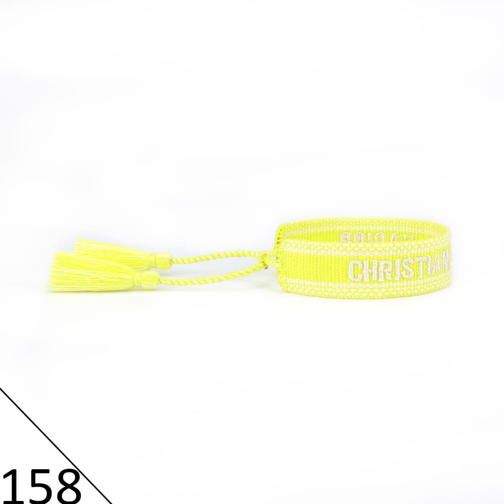 Bracelet unisexe tendance avec lettres tressées