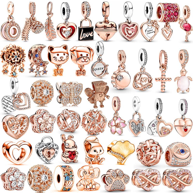 Jewelry & Accessories Charm Bracelets Rabbit Star Pendant Alloy Large Hole Bead Bracelet Beaded DIY