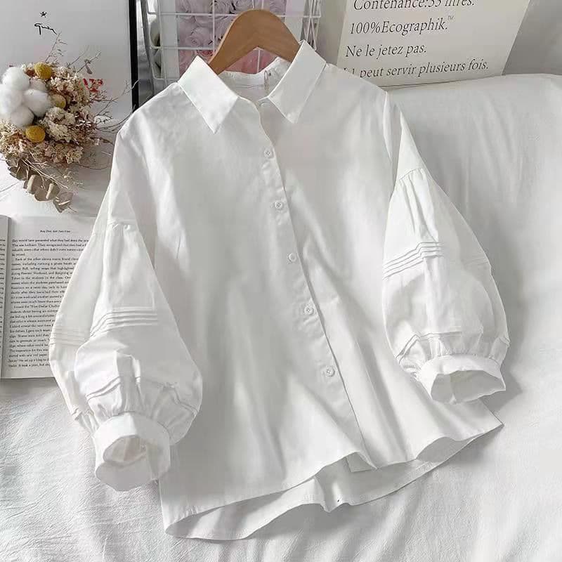 Women's Clothing Summer And Autumn Women's Clothing New Bubble Women's Winter Design Sense Niche Early Spring Clothes Small Tops