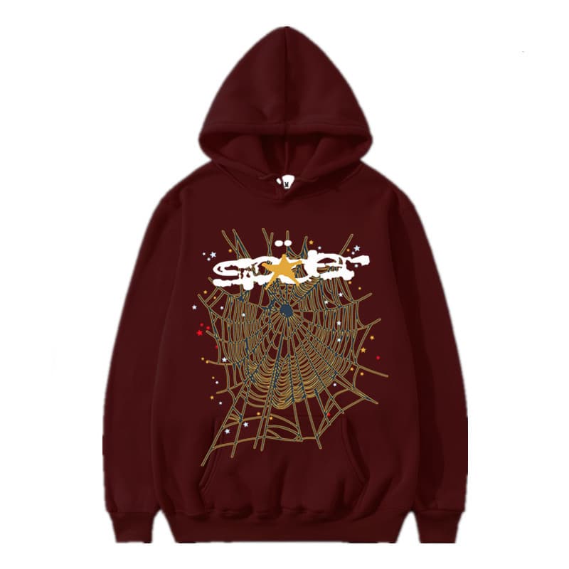 Sweat à capuche et pantalon de survêtement imprimé automne/hiver de la série Spider 555