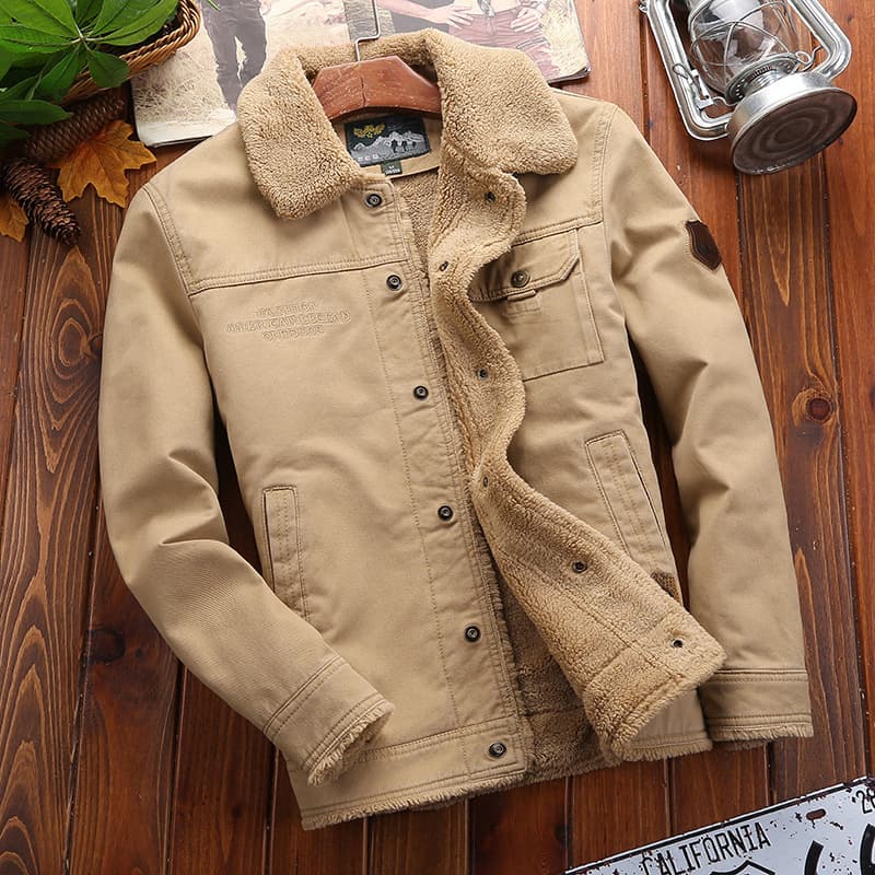 Men's clothing cotton-padded jacket men plus fleece thickened winter lapel warm cotton-padded jacket Youth casual coat cotton-padded jacket men
