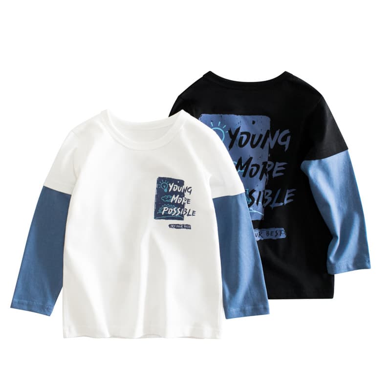 Kids’ Clothing Children's Clothing Autumn New Products Children's Bottoming Shirt Baby Clothes Boy Long Sleeved T Shirt