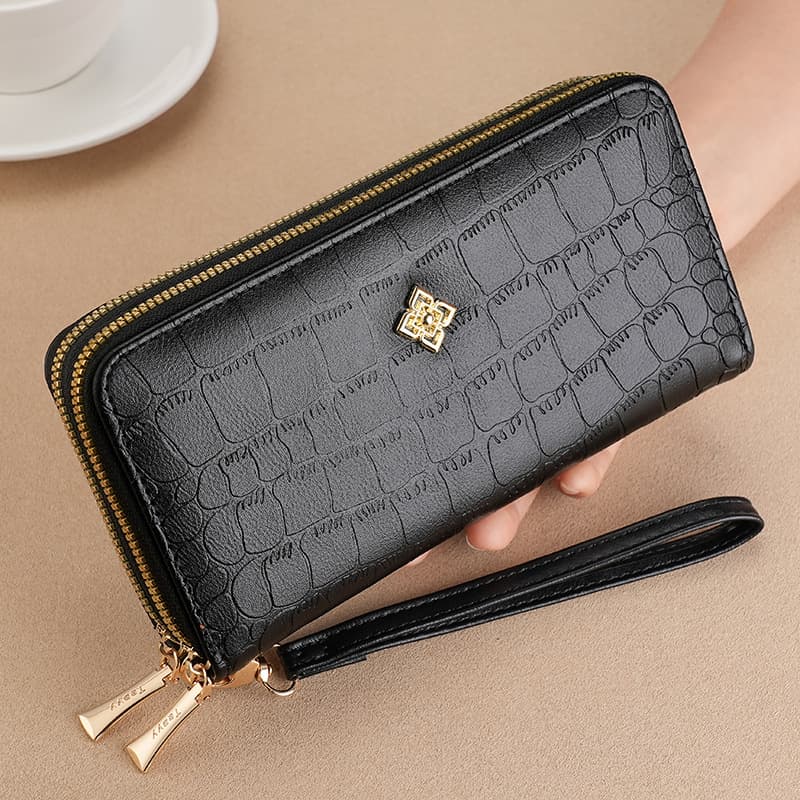 Purse Wallet Clutch Bag Purse Girls Long Double Zipper Money Clip Fashion Large Capacity Delicate Wallet Hold Bag