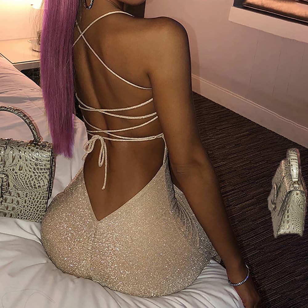 Women's Clothing Sexy Split One-step Dress