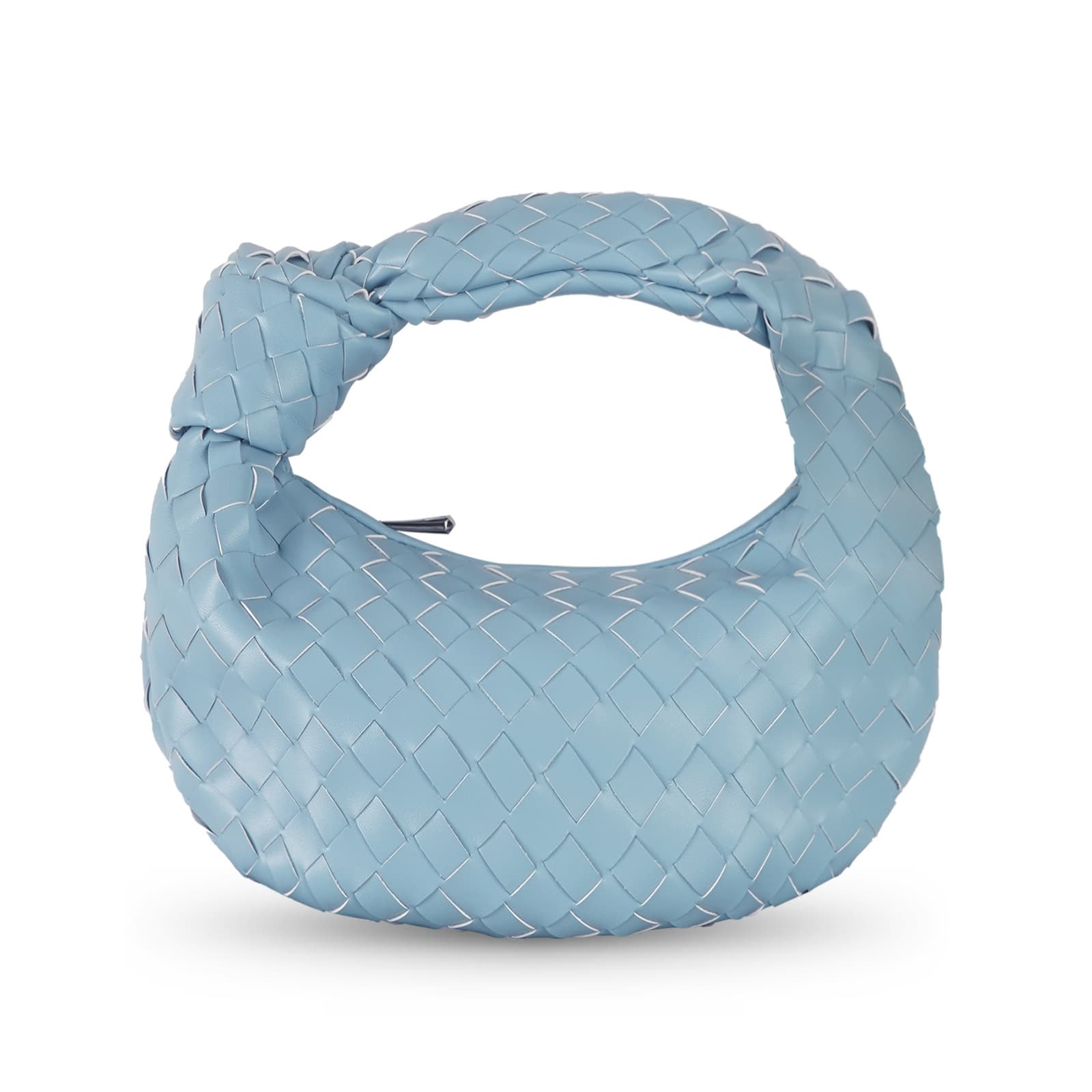 Sac à main tissé, petit pain rond en forme de nuage