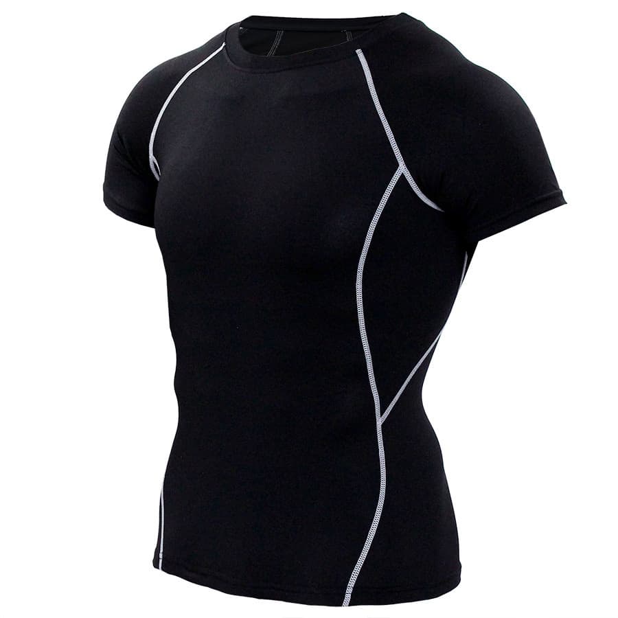 Men's Clothing New Sports Running T-shirt Round Neck Tights Fitness Short Sleeve Men Quick Dry Moisture Wicking Elastic
