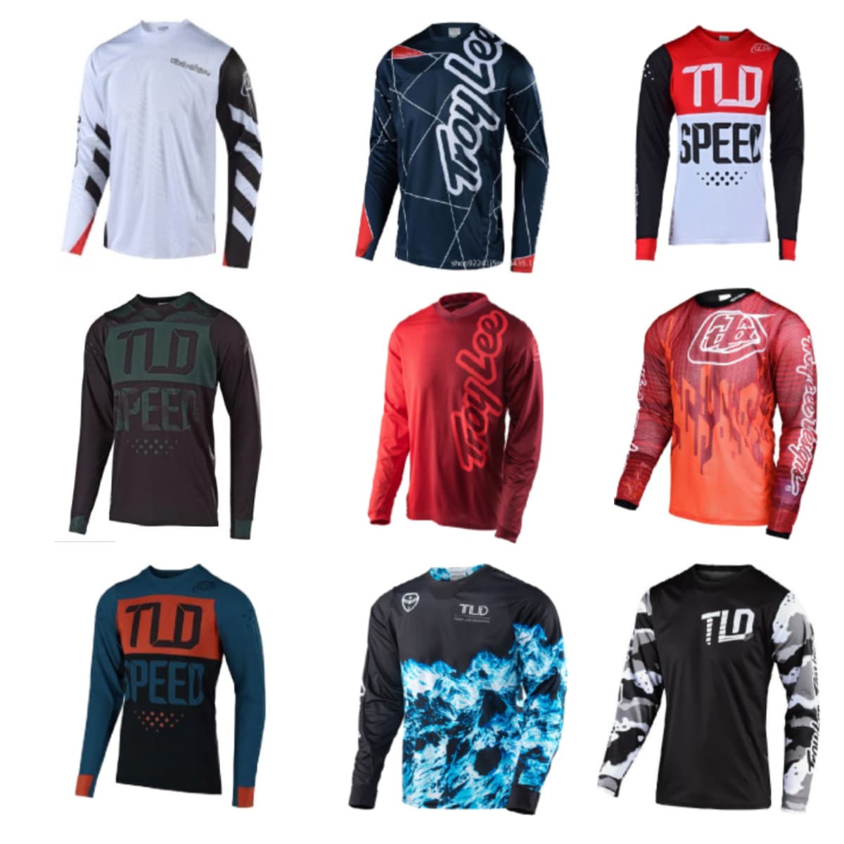 Men's Retro Long-Sleeved Off-Road Motorcycle Riding Clothes Breathable Quick-Drying Clothes Mountain Bike Speed Reduction Motorcycle Clothes T-Shirt