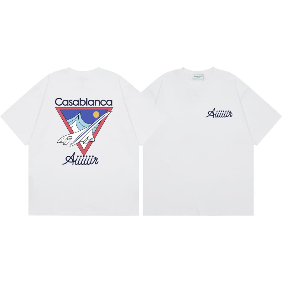 T-shirt ample à manches courtes pour hommes et femmes, imprimé printemps et été