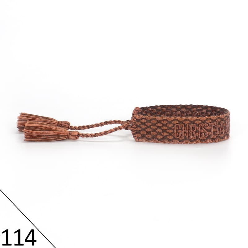 Bracelet unisexe tendance avec lettres tressées