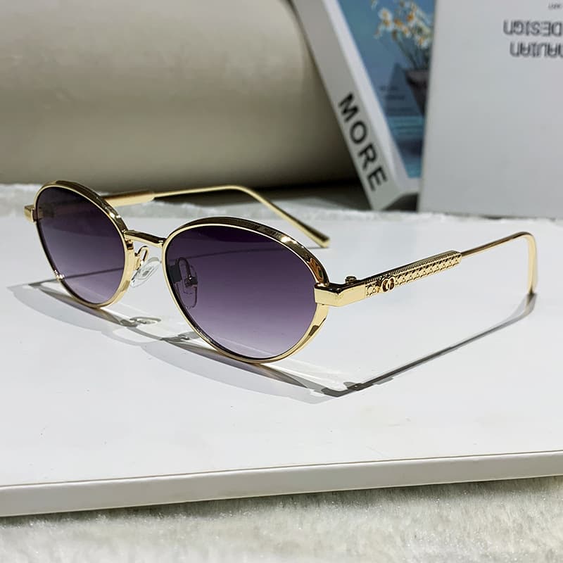 25 Cross-border European And American Fashion Brand Sunglasses For Women, Outdoor Sun Protection Trendy Sunglasses,