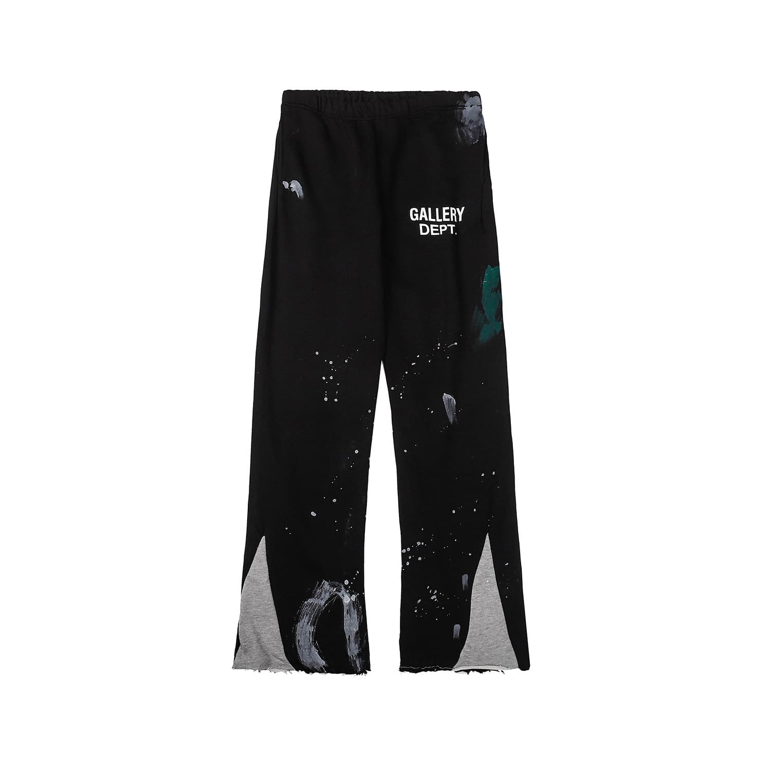 Pantalons micro-évasés à patchs graffitis patchwork pour hommes et femmes, pantalons de sport amples et pantalons de survêtement