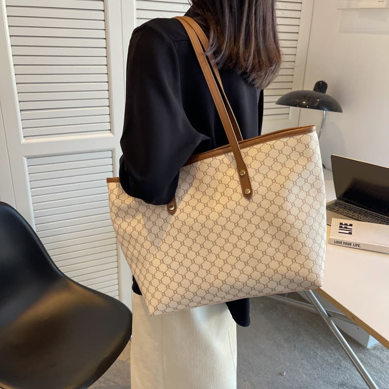 Women's bag tote bag large bag for women 2022 new summer casual print temperament large capacity shoulder bag